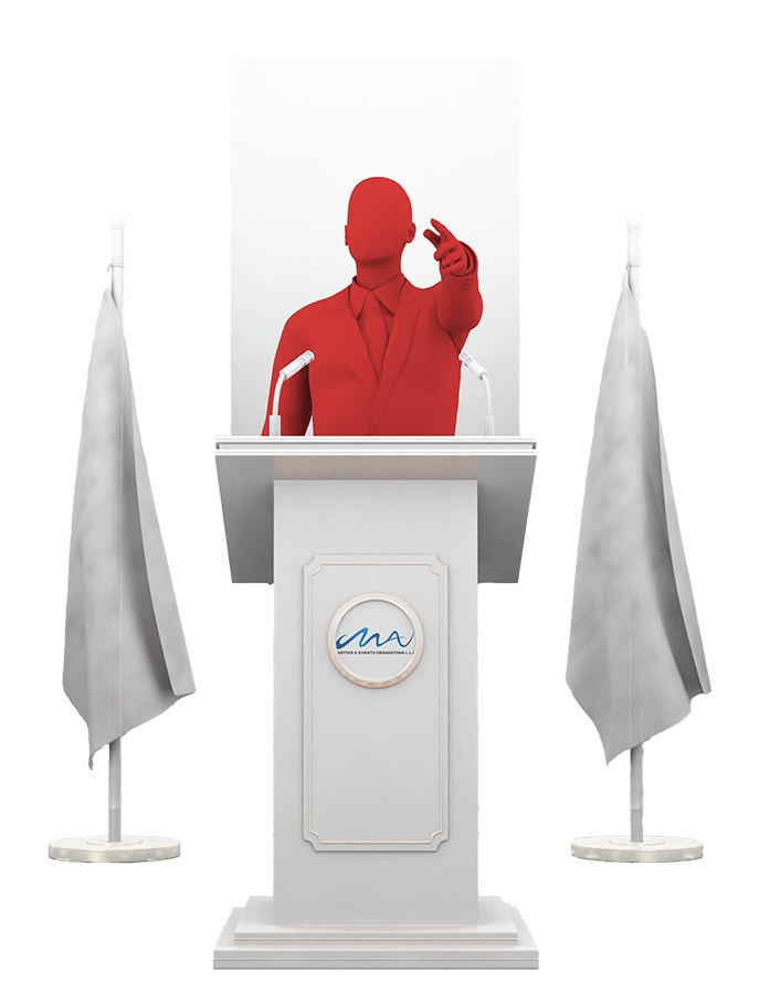 Conference setup by Mai Events, a professional event organiser in Abu Dhabi